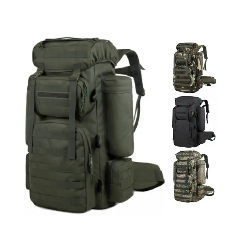 Large Climbing Backpack Camping Mountaineering Bag Men Travel Hiking Multifunction Tactical Shoulder Molle Luggage Backpacks