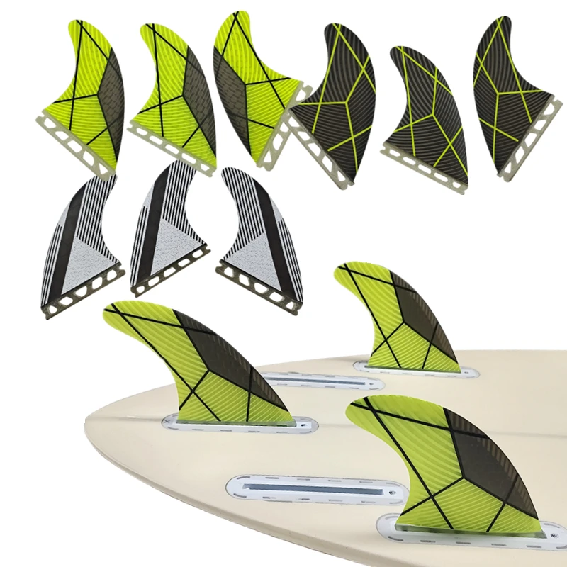 UPSURF FUTURE M Tri Fins Fiberglass Surfboard Fins Thruster Single Tabs Base Surf Fins G5 3 Fins For Fish,Shortboard,Funboard m tri fins upsurf future fins fiberglass core surfboard fins single tabs thruster g5 surf fins for shortboard funboard quilhas