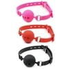 3 Size BDSM Mouth Plug Full Silicone Breathable Ball Gag Bondage Open Mouth Gags Sex Toys Couple Fetish Restraint Adult Game 1