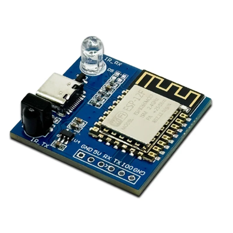NEC 명령 WIFI ESP-12F 모듈 TYPE-C 인터페이스 전송 모듈용 2X ESP8266 적외선 송신기-수신기