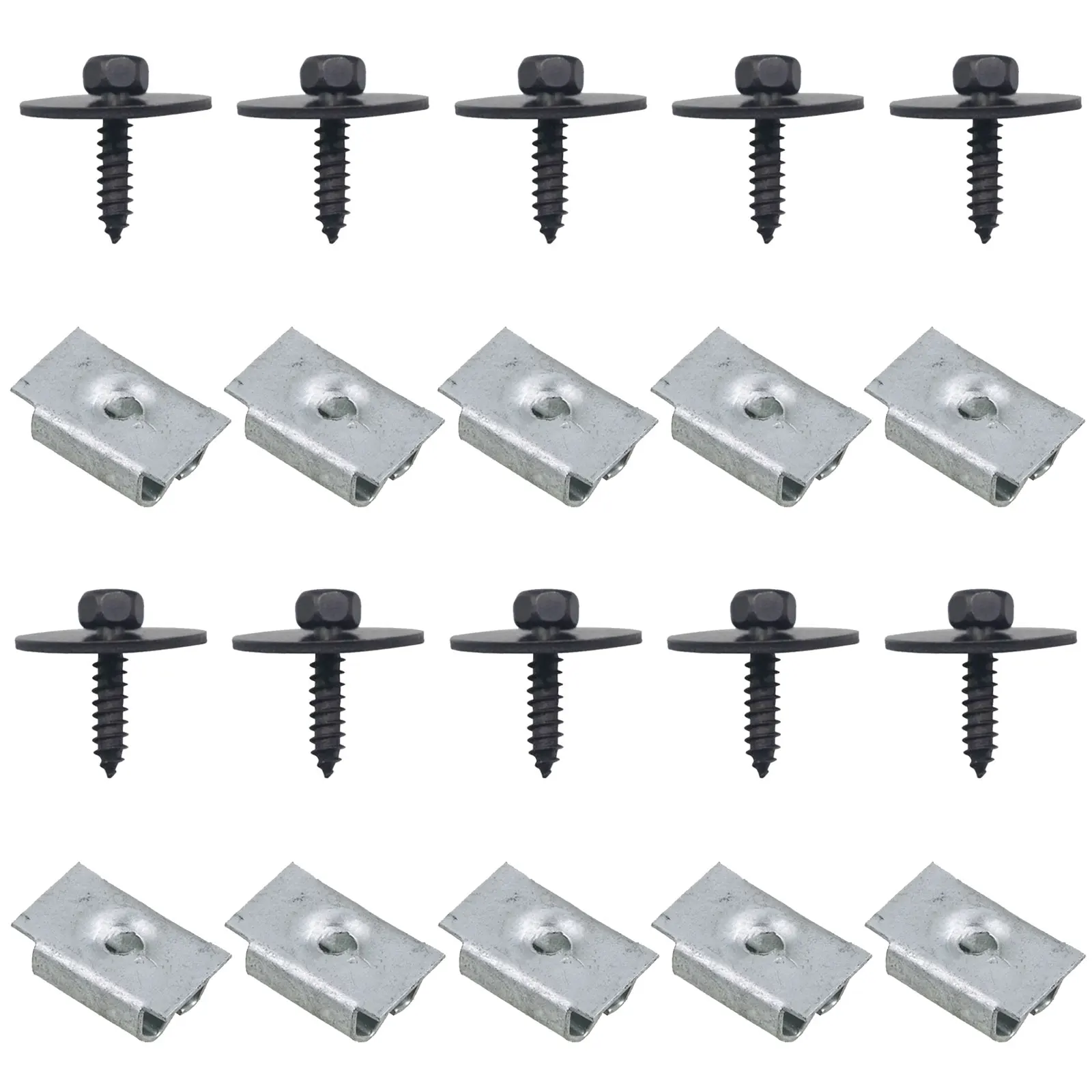 Undertray Engine Cover Splash Guard Screws Nut Kit for Mercedes Benz W202 W215 W208 W124 W210 W126 W140 900536 0019949845