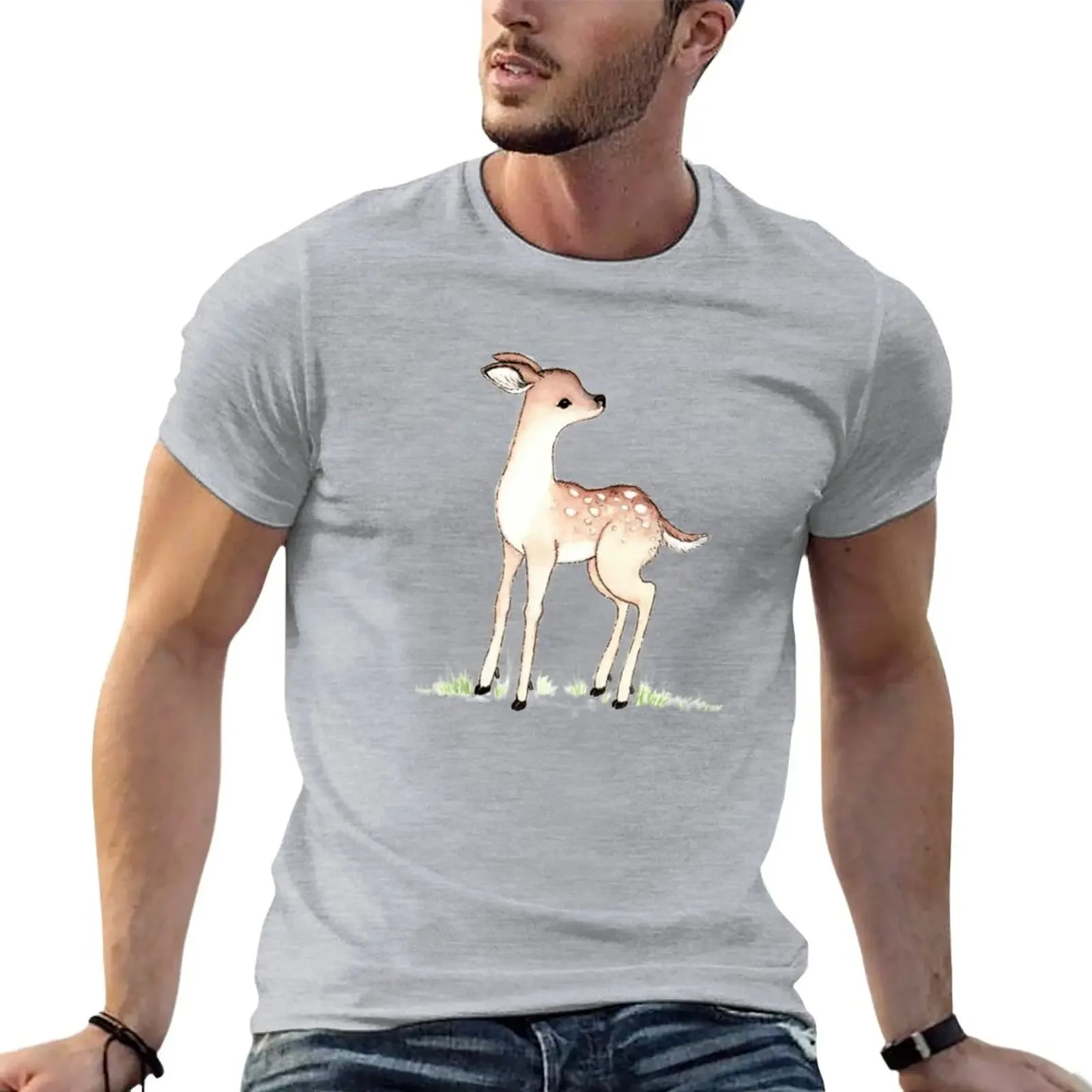 T-Shirt Woodland Deer Sublime Top Plus Size Top Abbigliamento Uomo