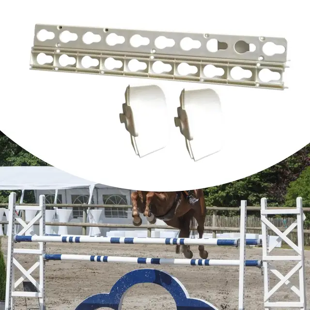 2 Pieces Keyhole Tracks with Jump Cup for Equestrian Activities Hobby Horse 2 Pieces Keyhole Tracks with Jump Cup for Equestrian Activities Hobby Horse