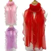 Spring Summer Neck Wrap Thin Neckerchief Hijab Scarf Lace Curled Edge Scarf Breathable Long Scarves Elegant Sunscreen Headscarf 1