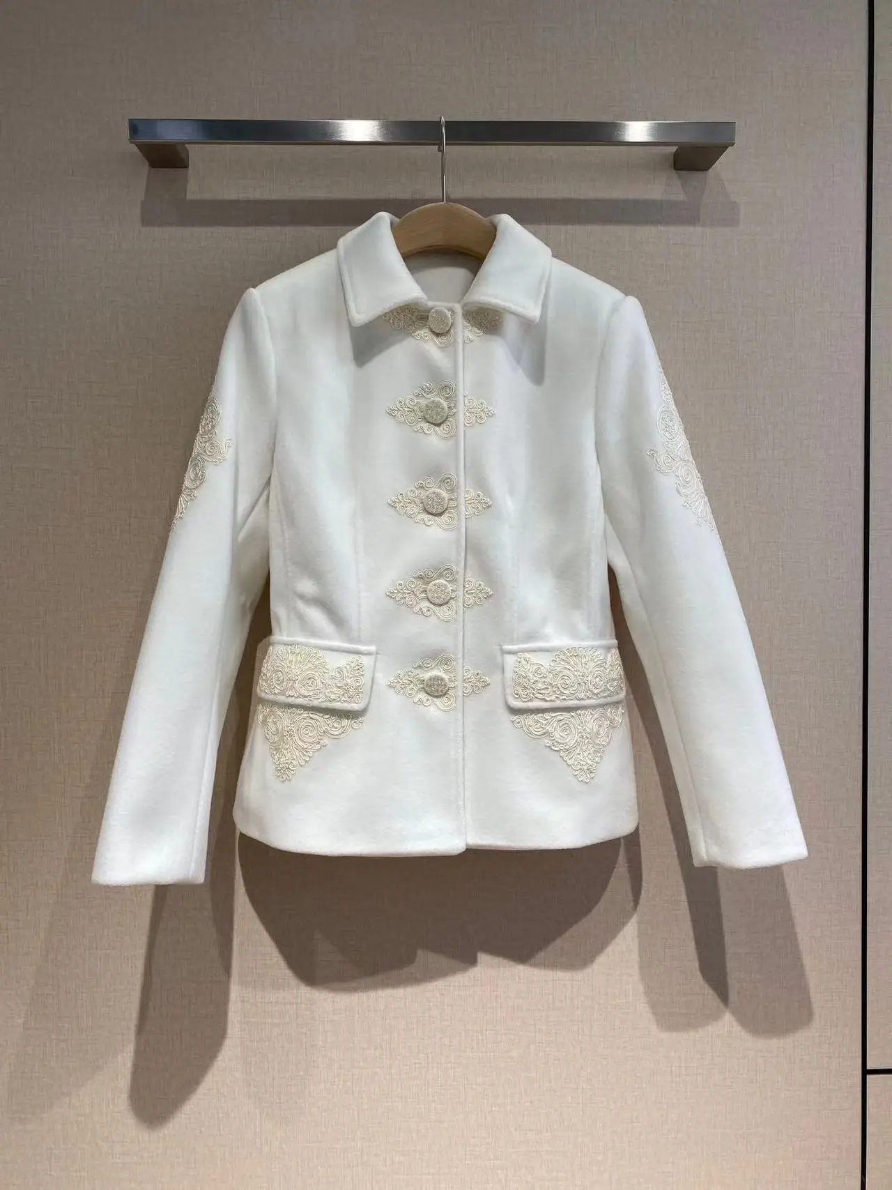 

Fyion High Quality Women's Short Jacquard Jacket Slim Single Breasted Jacket Baseball Fashion Runway 2022 Autumn Winter