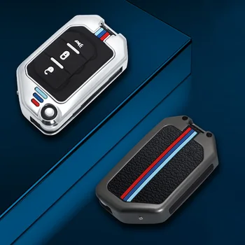 2 3 4 pulsanti copertura della cassa chiave dell'automobile per Jeep Wrangler JL TJ Gladiator JT 2019 2020 telecomando senza chiave accessori Auto portachiavi - 2 3 4 pulsanti copertura della cassa chiave dell automobile per Jeep Wrangler JL TJ
