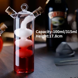 Elegant Double-Walled Glass for Wine, Beer, Juice, and Cocktails - Perfect Bar Décor Gift (Black)