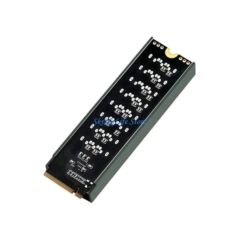 E65E 효율적인 M.2 PCIe-8 SATA3 포트 변환기 6Gbps 빠른 확장 및 금속 케이스