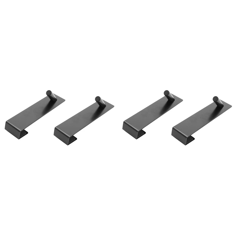 

Shower Door Hooks Over Door Hooks For Bathroom Frameless Glass Shower Door, Towel Hooks, 4-Pack, Black