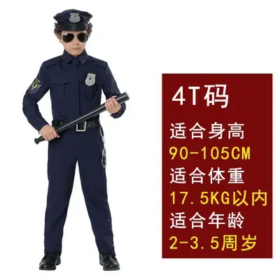 Halloween Policeman Costumes adult Party Carnival Police Uniform men Army Policemen Cosplay Clothing Sets Party PerformanceTT722