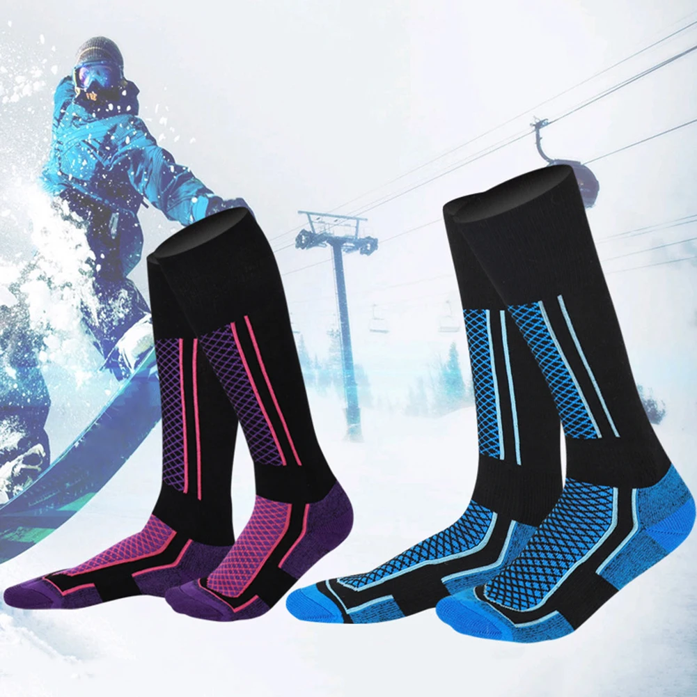 

Men's Sports Skiing Socks Unisex Men Women's Winter Warm Socks Hiking Ski Socks Warm Highly Elastic Outdoor Sports Stockings