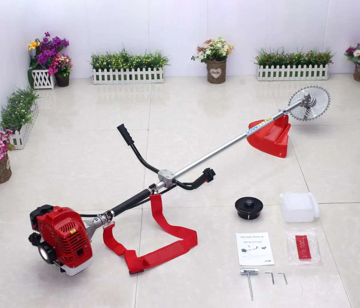 CG520 Side-Mounted Weeder 40-5 Multifunctional Lawn Mower Gasoline Brush Cutter Weeding and Loosening Soil - Image 4