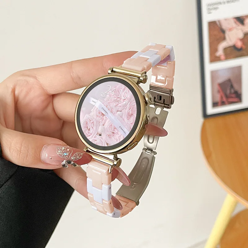Rainbow Resin Watch Strap - Clear Strap Bracelet Accessory in 18mm, 20mm, and 22mm