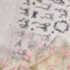 Shiny White Black Pink Bowknot Silk Ribbon Love Heart Charming Star Refined Lace Self Adhesive Nail Art Stickers Manicure Decals 6