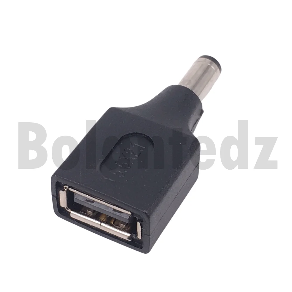 Universal USB to DC Power Adapter Connector - 5.5x2.1mm Jack for Router, Mini Fan, Speaker