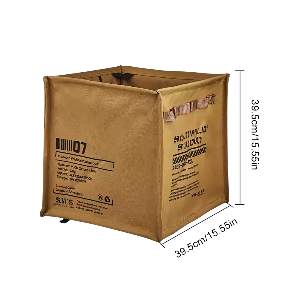 WELLHIKE Camping Recycle Bin Portable Lawn & Leaf Waste Bag Foldable Trash Can Stolen Goods Basket for Hiking Fishing Backpacker 5