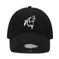 Wolf howl Embroidery Soft Cotton Men Baseball Cap Women Hat Sport Visors Snapback Cap Breathable Outdoor Sun Hat Dropshipping 2