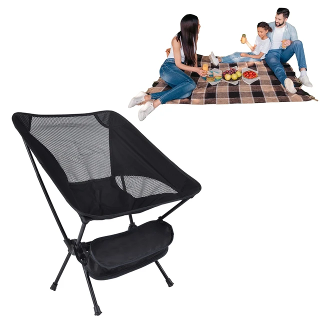Folding Camping Chair Lazy Fishing Chair Durable Steel Frame