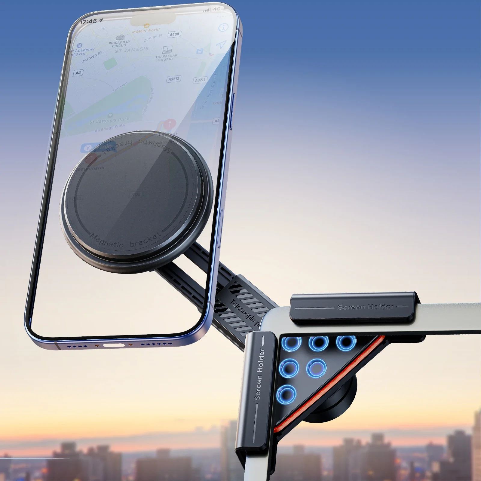 Eary Car Phone Mount 360°Adjustable for Tesla Model Y Accessories Phone Holder for Tesla Model 3/Y Screen for iPhone 17 16 15 14