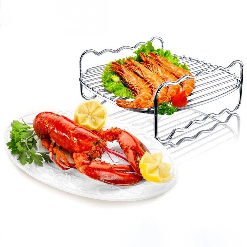 Kbxstart Air Fryer Accessories Grill Rack Microwave Oven Rack Empty Grid For HD9220 HD9232 HD9233 HD9641 HD9646 HD9904
