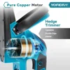 YOFIDRA 2000W Electric Hedge Trimmer 15000 RPM Lawn Mower Garden Landscaping Hedge Pruner Trimmer Tool For Makita 18V Battery 4