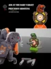 Dinosaur EVA Suction Cup Soft Bullet Gun Toy, Aerodynamic Dual Ballistic Launcher For 8+ Some Accessories Random 2