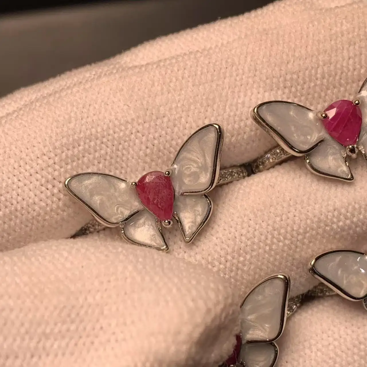 5*3 MM Natural Ruby Ring Adjustable Female Classic Ring Jewelry for Women Gift Wholesale High Quality Vintage Fine