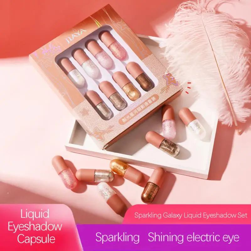 

Eyeshadow Set Shimmer And Shiny Waterproof Sequins Liquid Glitter Highlighter Eye Shadow Lying Silkworm Makeup Cosmetics