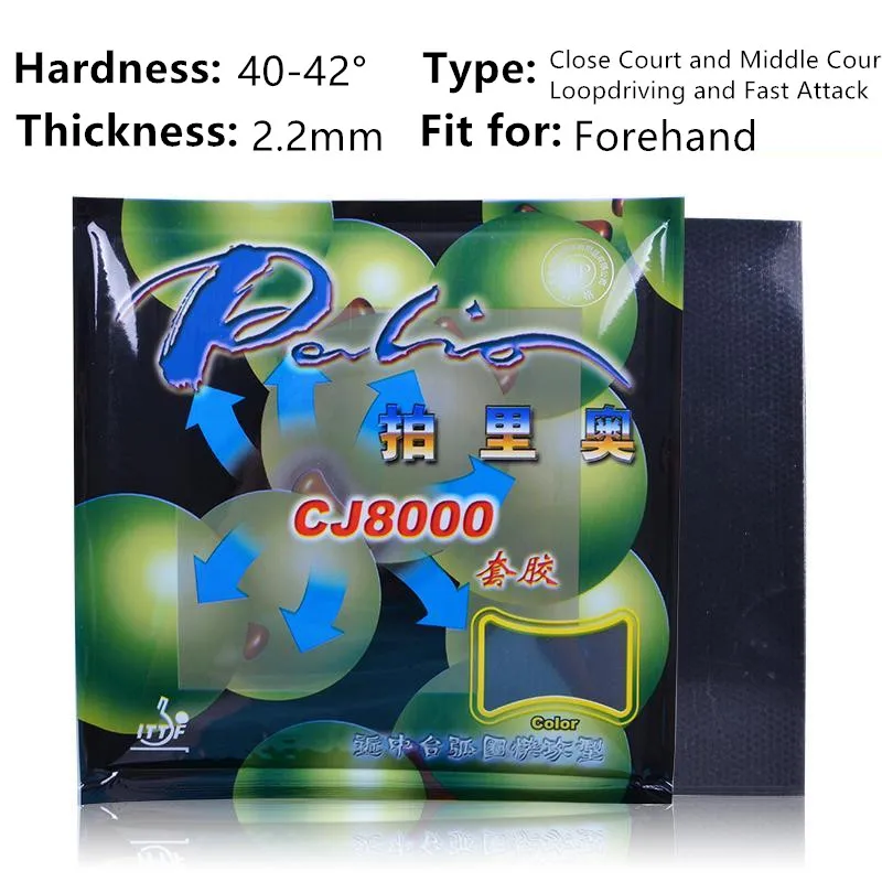 Palio Belag CJ 8000 Balance - Tischtennis Belag Rot, 2,2mm, Für Allround-Spieler