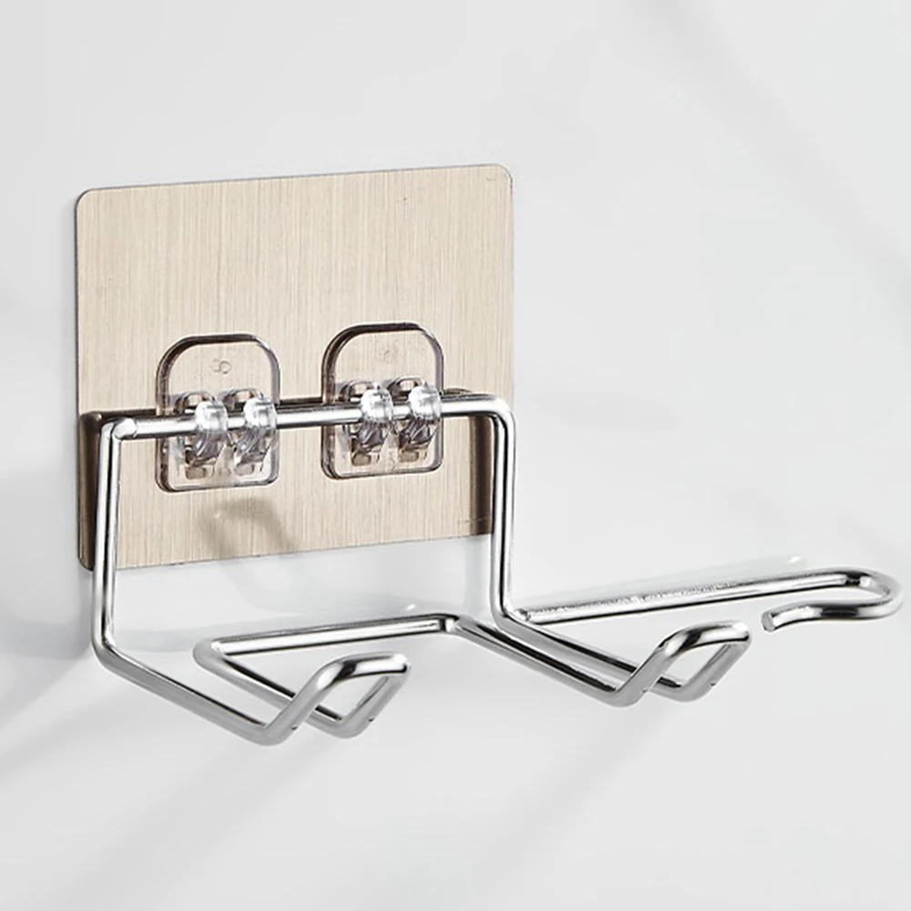 

Replaceable Bathroom Hair Dryer Rack Bathroom Rack 18*4.8CM Foldable Stainless Steel Sturdy Material Wall Mount