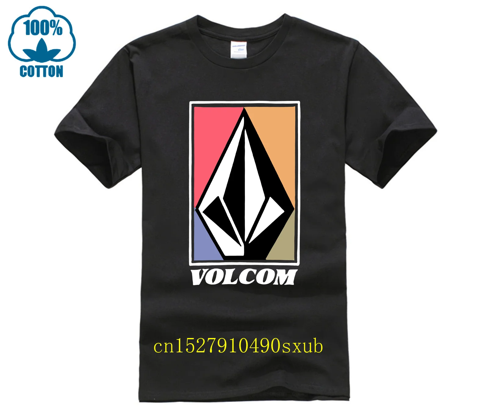 Новинка Мужская модная популярная летняя Высококачественная футболка Volcom Like Shooting Star из 100% хлопка