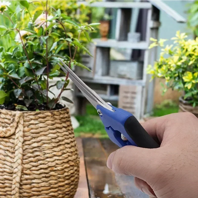 Labor-saving Gardening Scissors Sharp And Durable Pruning Scissors Spring Design Stainless Steel Flower Branch Scissors