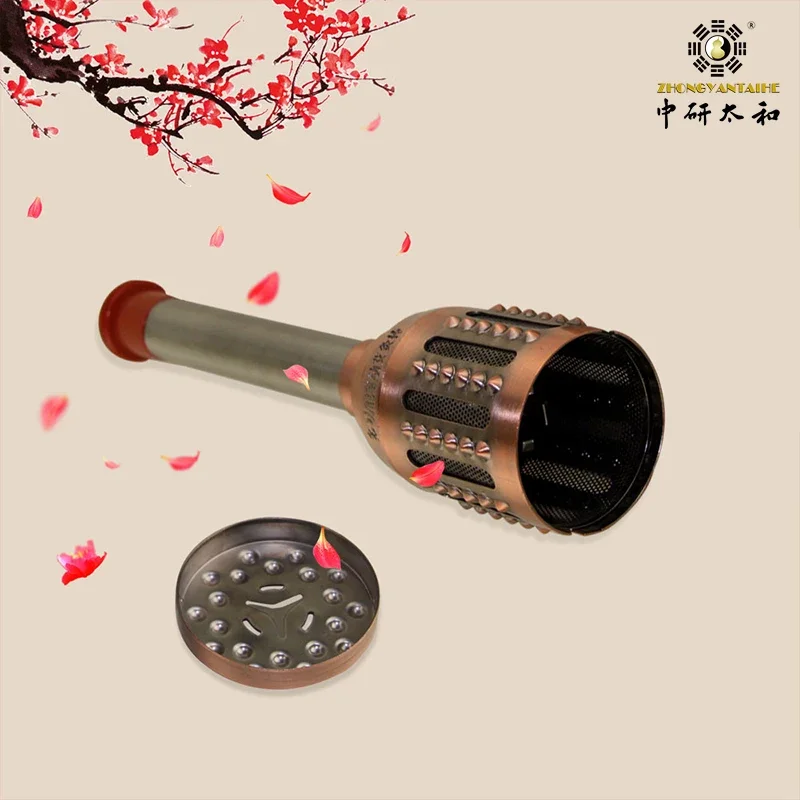 Pure Copper Tai Chi Moxibustion Stick Warm Moxibustion Equipment 3-5 Years Pure Moxa Qi Moxa Stick Smokeless Tie-in