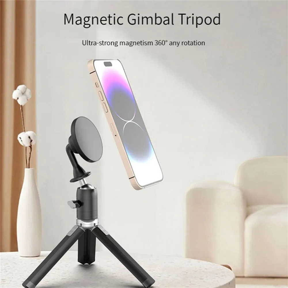 

Универсальный Набор держателей для телефона 3-в-1, ручной настольный штатив + адаптер с шаровой головкой + магнитная док-станция для iPhone 12 13 14, аксессуары