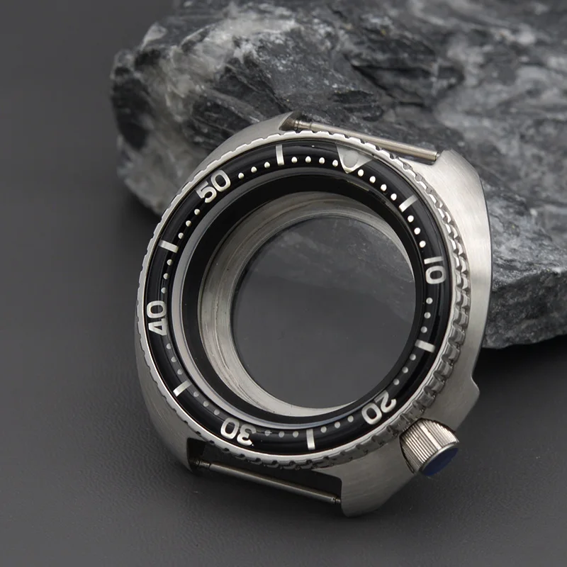 Enhanced Waterproof Diving Watch Case with Resin Bezel