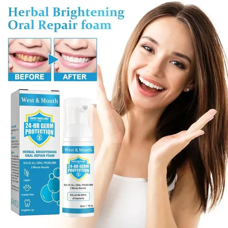 

치약 30ml Foaming Toothpaste Teeth White Toothpaste Intensive Stain Removal Toothpastes Teeth Cleansing Whitening Mousse