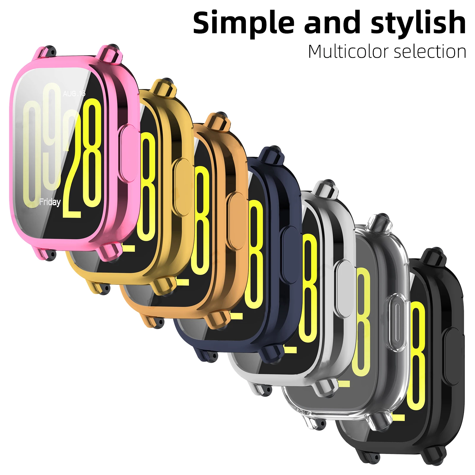 Durable Silicone Screen Protector Case - Soft TPU All-Around Protective Bumper Shell