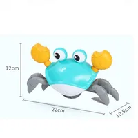 Induction Escape Crab Baby Heads Up Exercise Crawling Toy Musical Educational Toddlers Electronic Pets 2