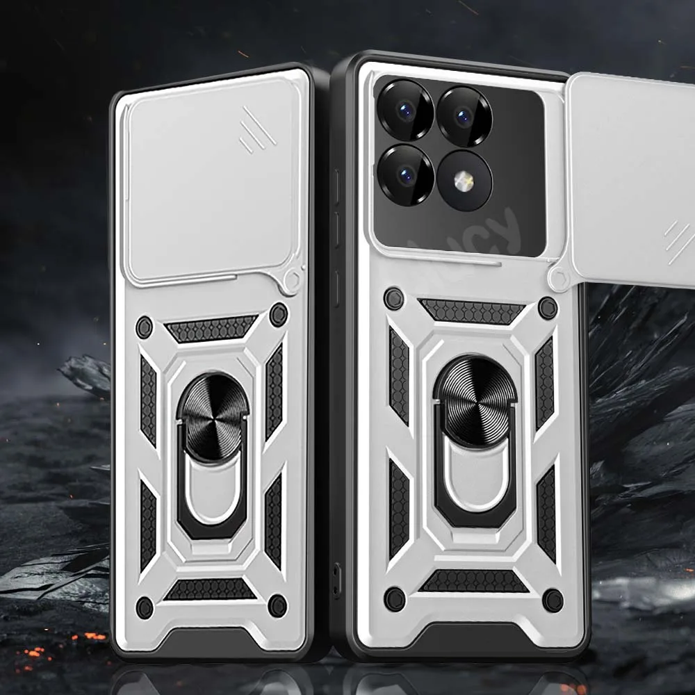 Shockproof Armor Case with Car Holder and Camera Lens Protection