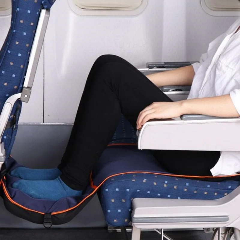 Footrest Hammock Travel Foot Hanger for Adults Baby Sleeping Bed in Airplane Train Bus Car Travelers Hammocks Rests Feet Legs