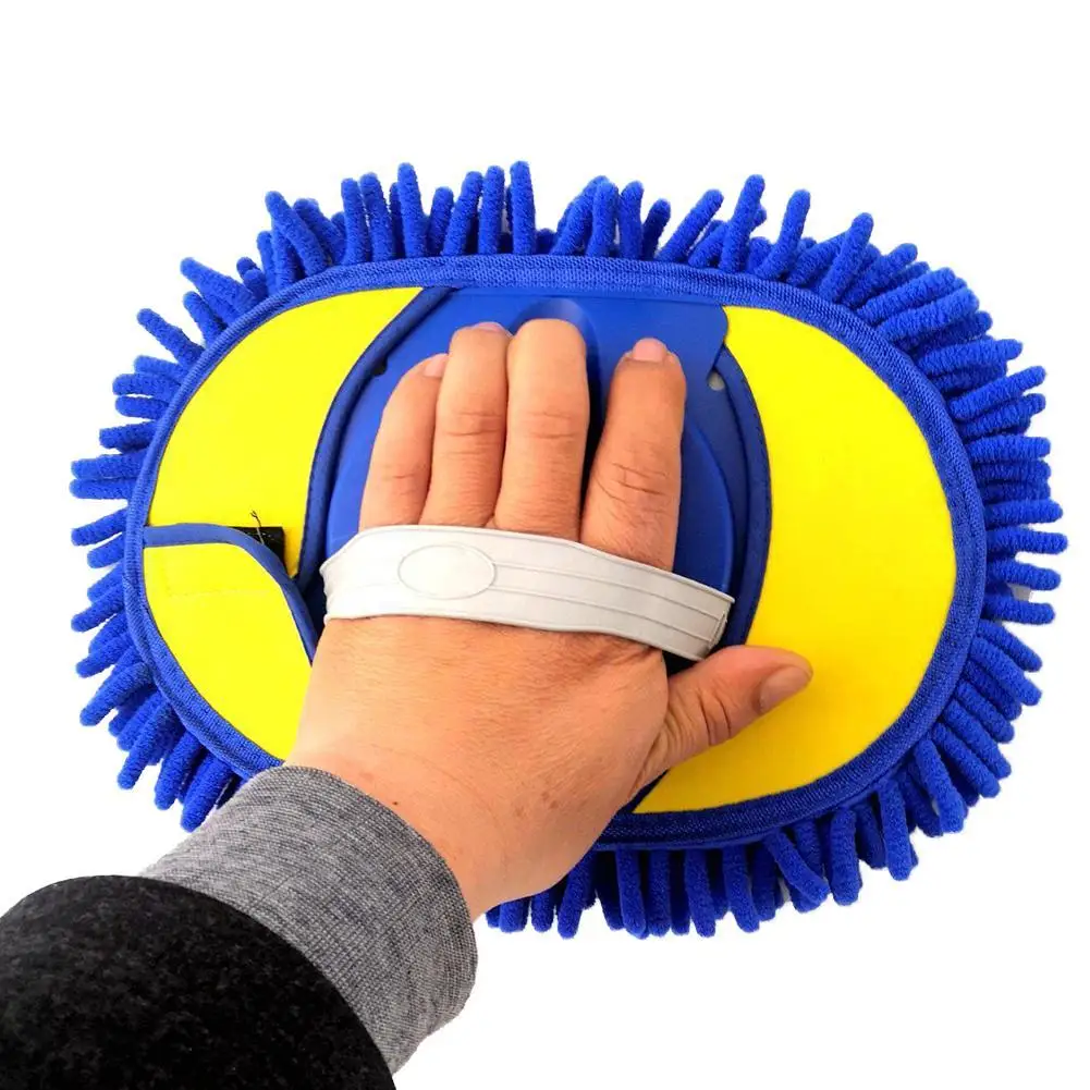 [Mitt on a Stick] Wash Tool (61 Pole) - Car Wash Brush, Mop, Mitt