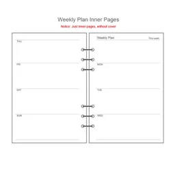 Laser Engraved Notebook Planner & Organizer - Premium Office Supplies Journal - A5 (Weekly)