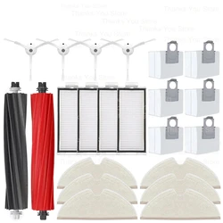 Roller Side Brush Filter Mop Dust Bag Accessories (22PCS SET W)