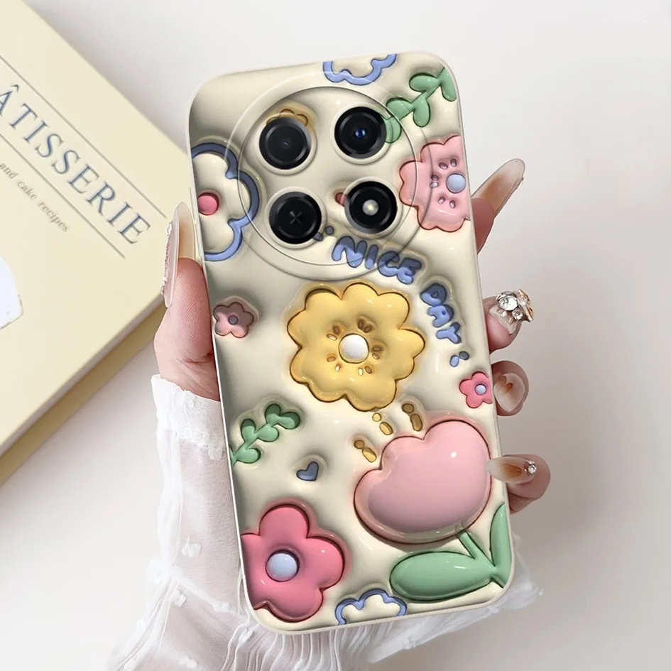 Floral Duck & Cat Soft Silicone Shockproof Phone Case