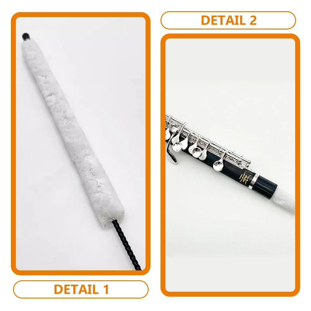 Clearance Piccolo Cleaning Brush Flute Swabs Cleaner Iron Cotton Thread Accessories Tools