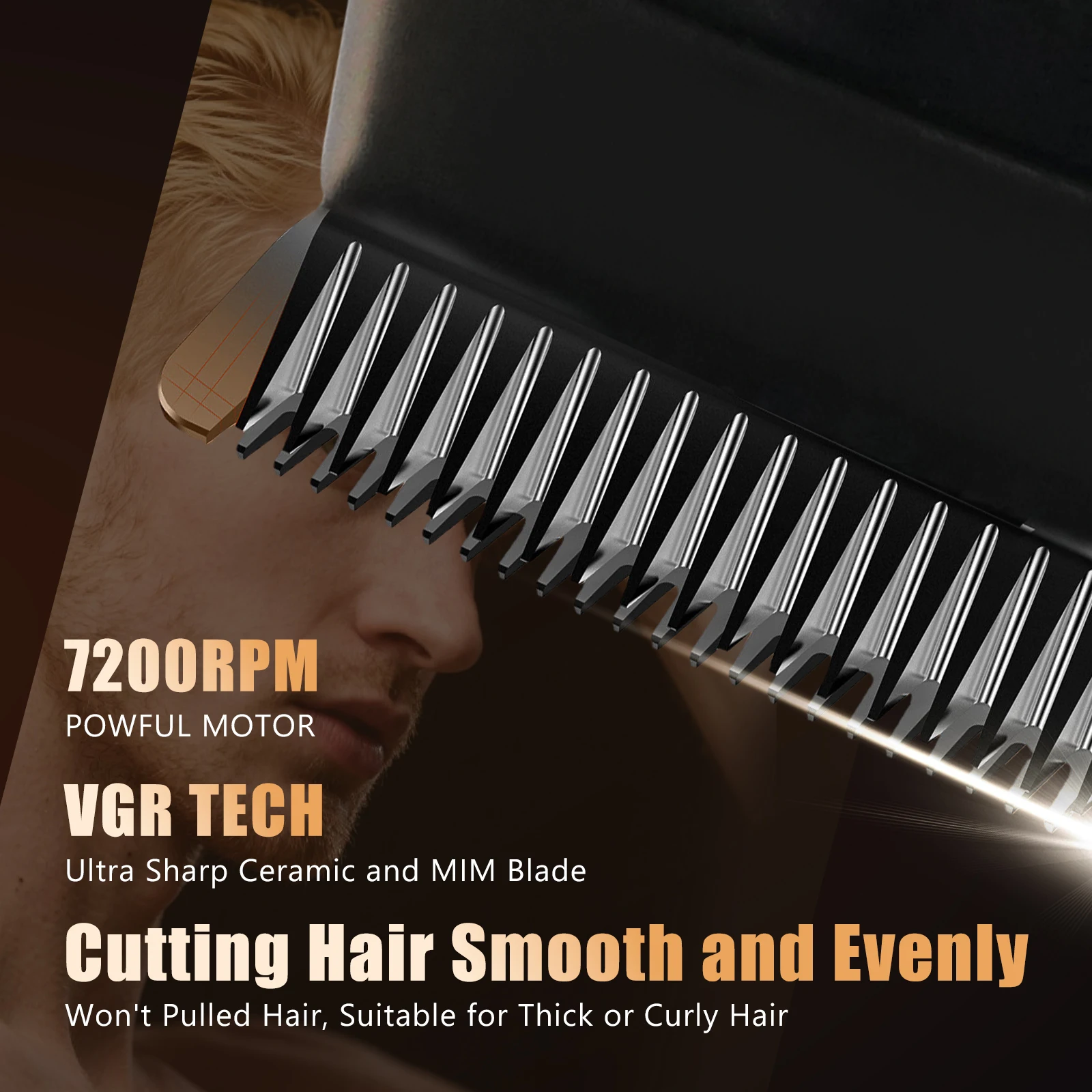 VGR ماكينة قص شعر احترافية ماكينة قص شعر لاسلكية ح...