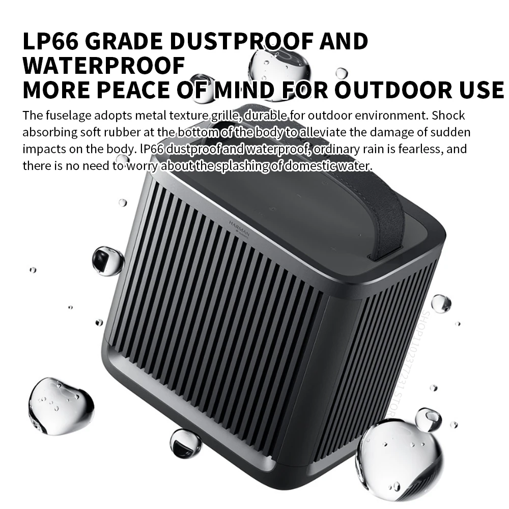 Bluetooth Speaker Outdoor 40W HARMAN AudioEFX IP66 14 Hours Battery Life For Xiaomi