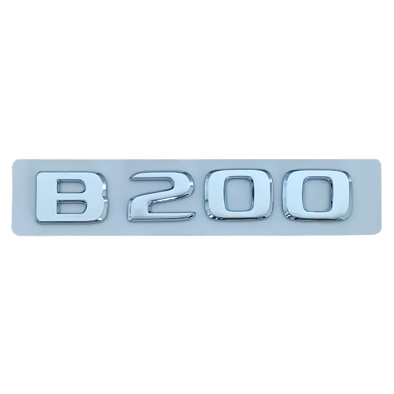 3d ABS Chrome Black Logo B180 B160 B220 B260 B200 Emblem Badge Car Trunk Letters Sticker For B Class W245 W246 Accessories