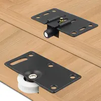 1 Sets Black Sliding Door Wheels Rollers Pulleys Runners For Cupboard Wardrobe Thick Wear Resistant Silent Smooth Home Part 2