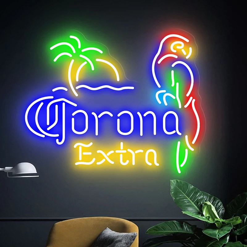 

Plam Tree Neon Sign Beer Neon Signs Wall Decor Bar Pub Led Night Light Custom Personalized Cocketail Neon Shop Lights